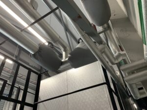 hot well tank insulated with rockwool insulation and covered with aluminium cladding supplied and fitted by Lagforce.